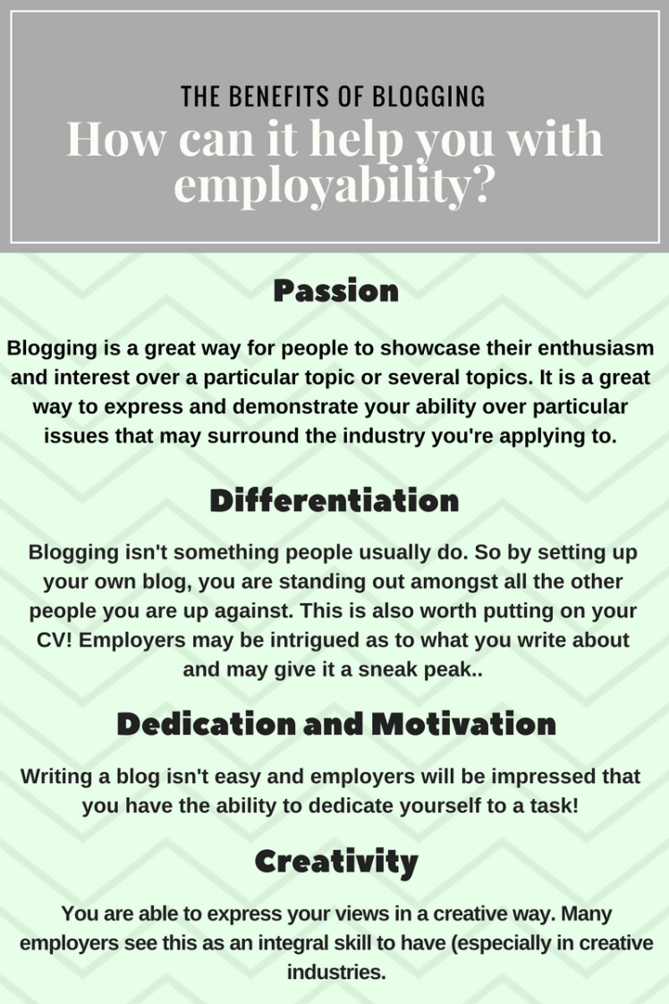 The benefits of blogging